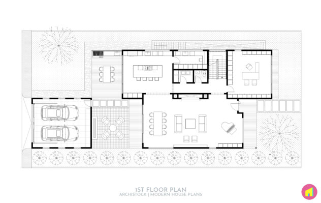 Scandinavian style house plan