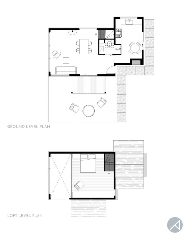 Small House Plan Modern Cabin