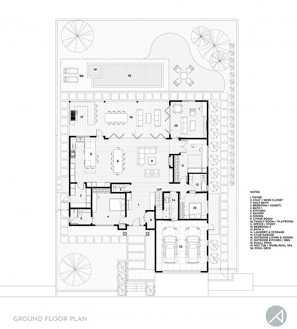 5-Bedroom Coastal House Plan - ANK Studio