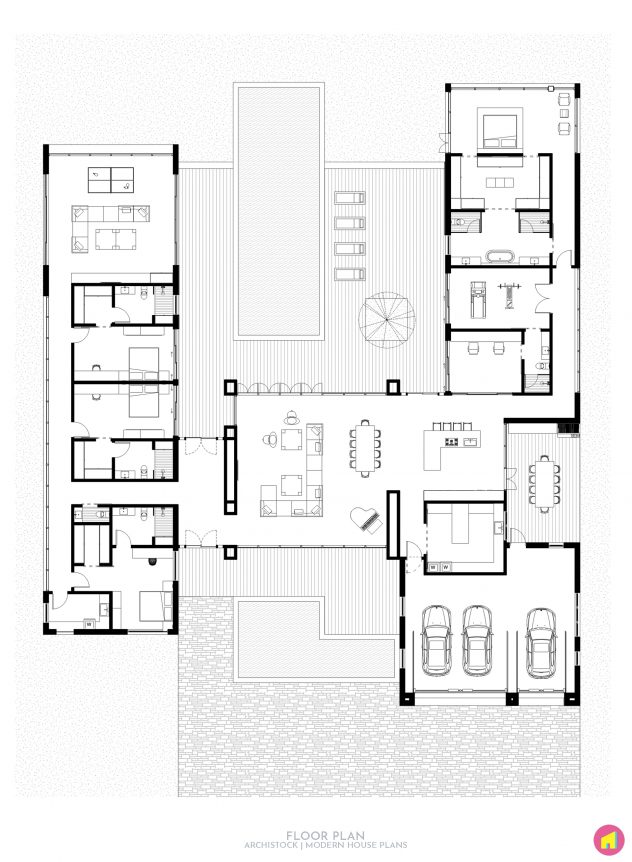 Modern Minimalist House Plan