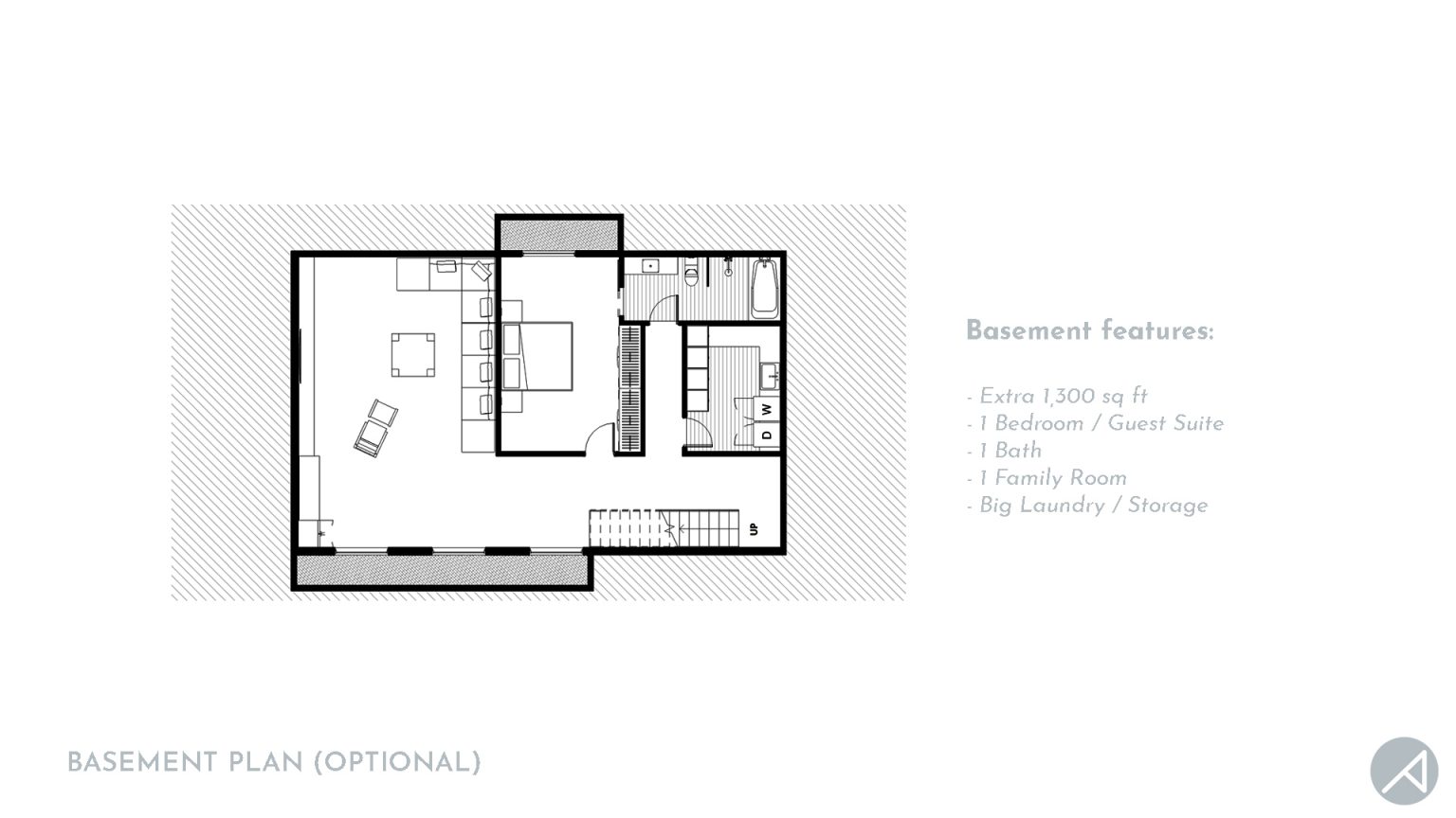 5-Bedroom Modern Minimalist House Plan - ANK Studio