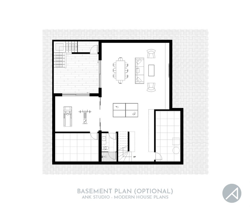 5Bedroom MidCentury Modern Contemporary House Plan Modern House Plans