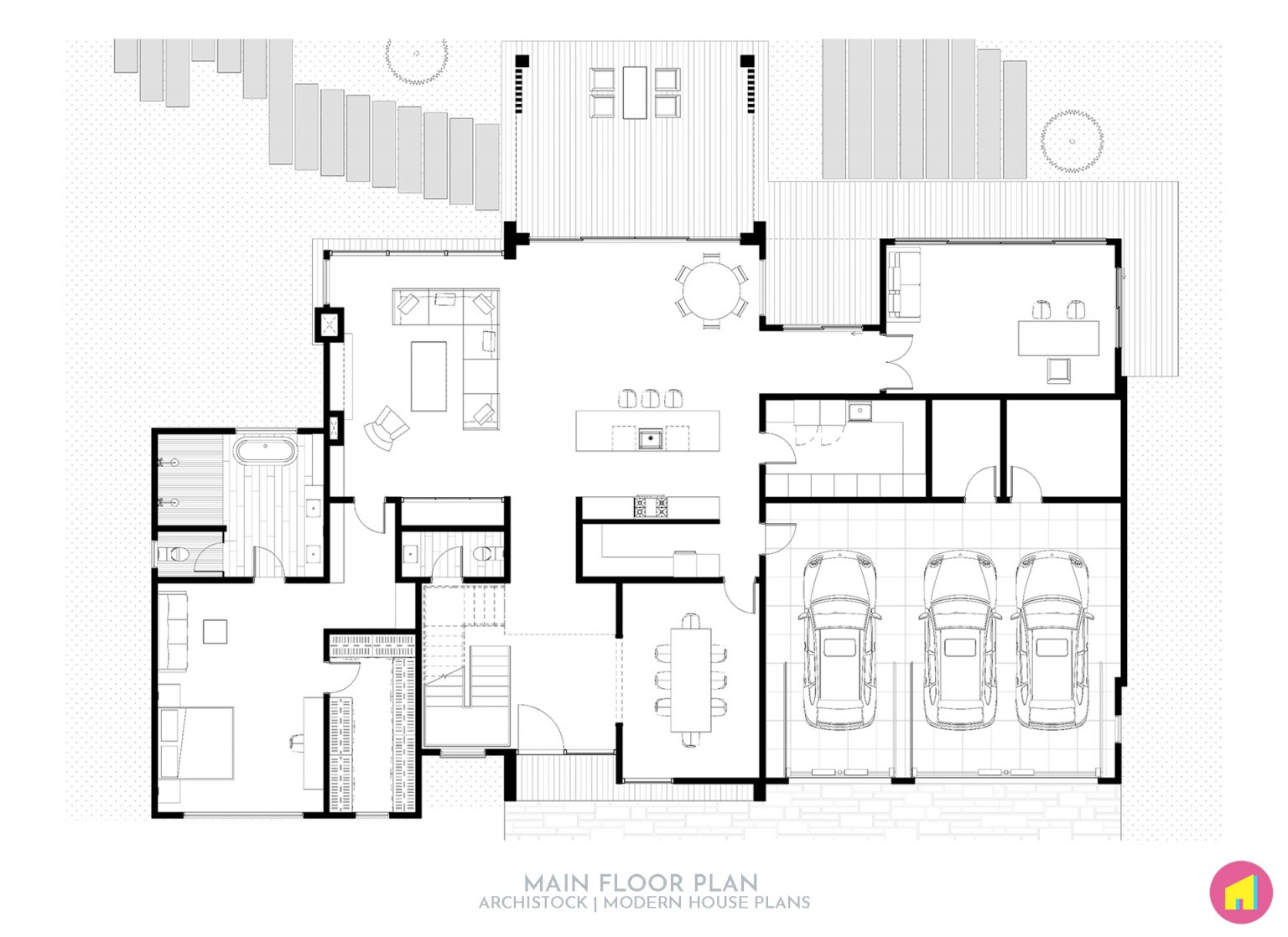 Scandinavian Barn-Style House - Modern House Plans