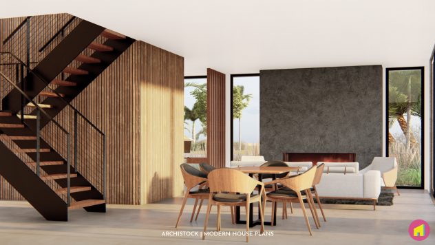 Modern Beach House Plan