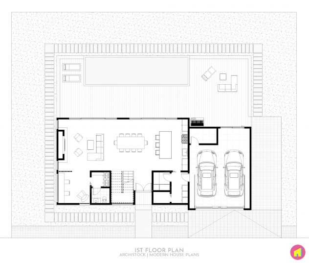 Modern Beach House Plan