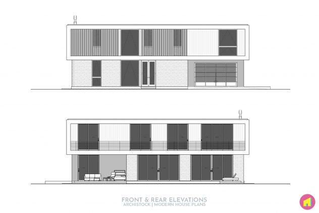 Modern Beach House Plan